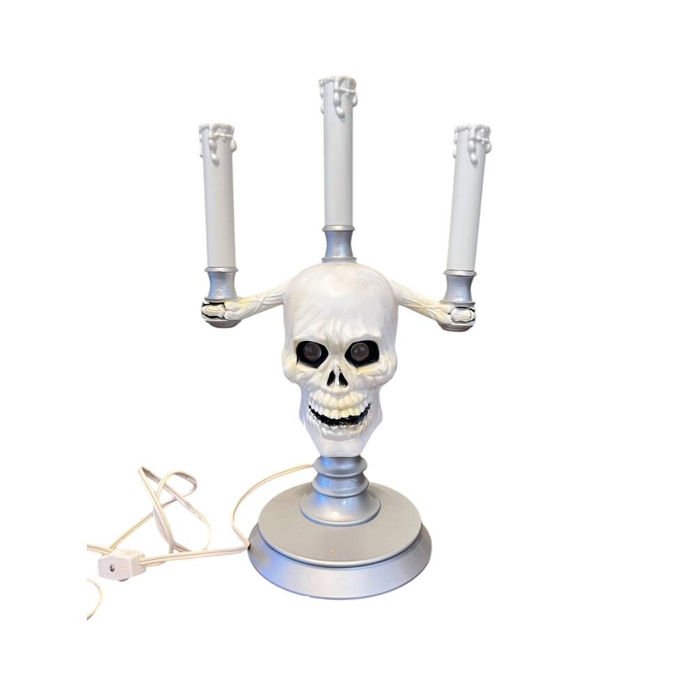 Vintage 1990s Electric Skull Candelabra- No Light Bulbs